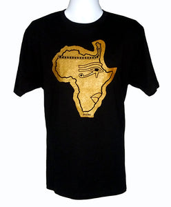 Phat of the Land Metallic Gold Black T-shirt